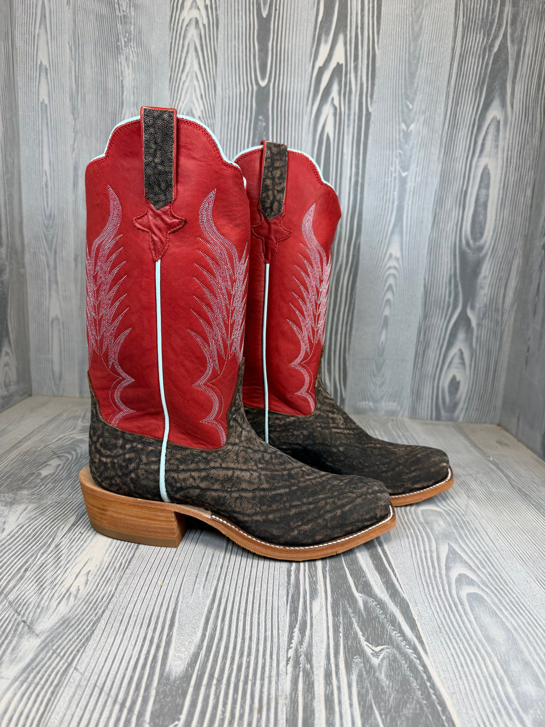 Men's Rios of Mercedes Chestnut Safari Elephant with Red Merlot Calf Tops - Style 132