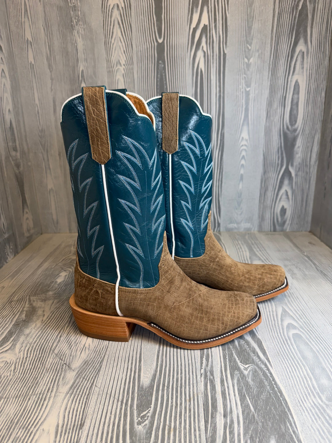 Men's Rios of Mercedes Tan Hippo with 13" Garganey Kidskin Tops - Style 113