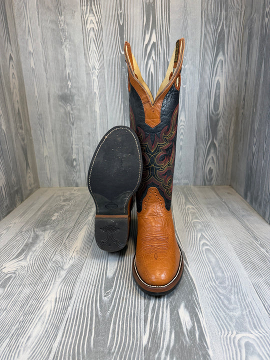 Men's Hondo Walnut Bullhide with 16" Black Volcano Tops