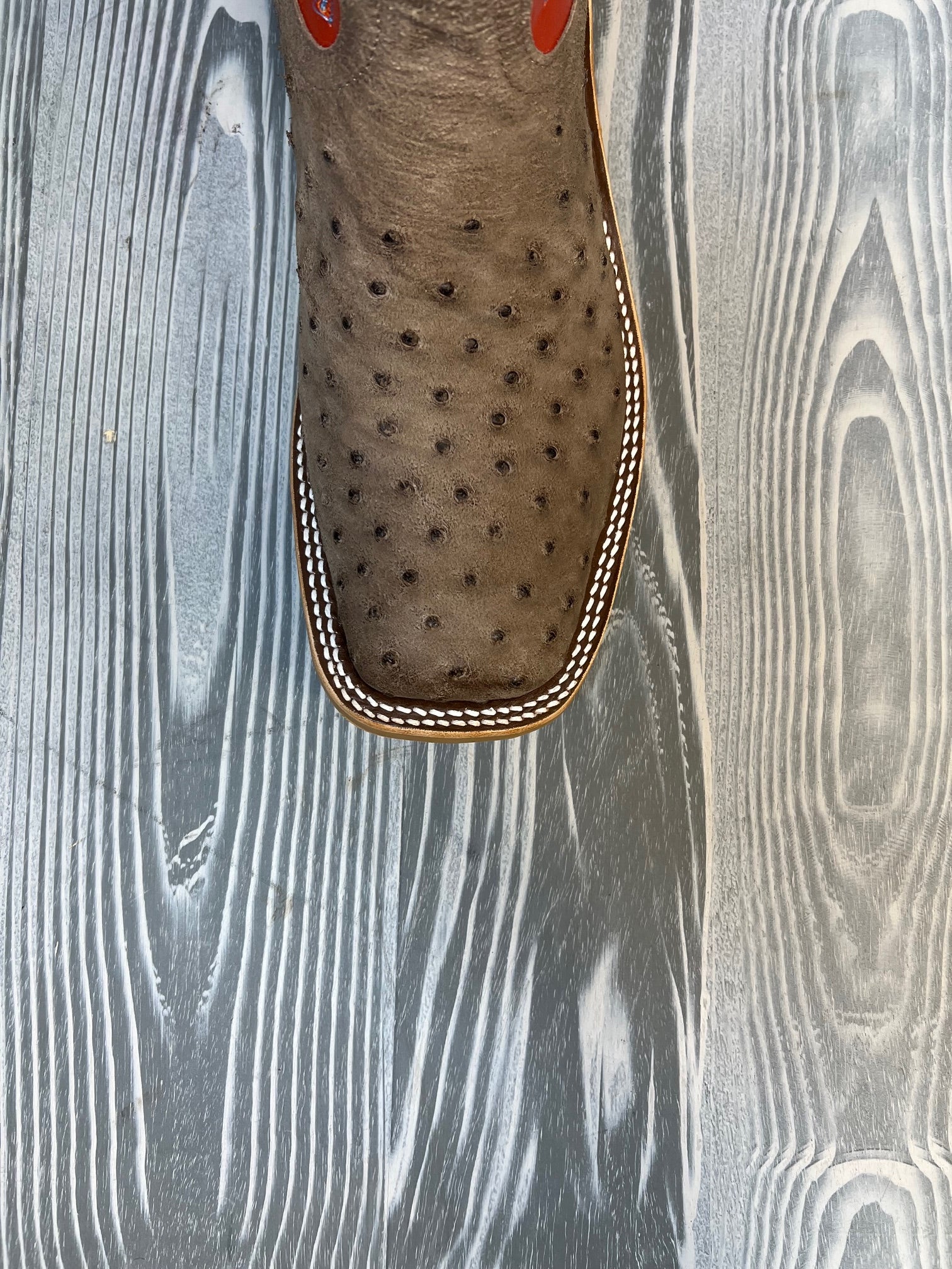 小物 wingrock JRC & Sons Men's Cooper Smooth Quill Ostrich Round Toe