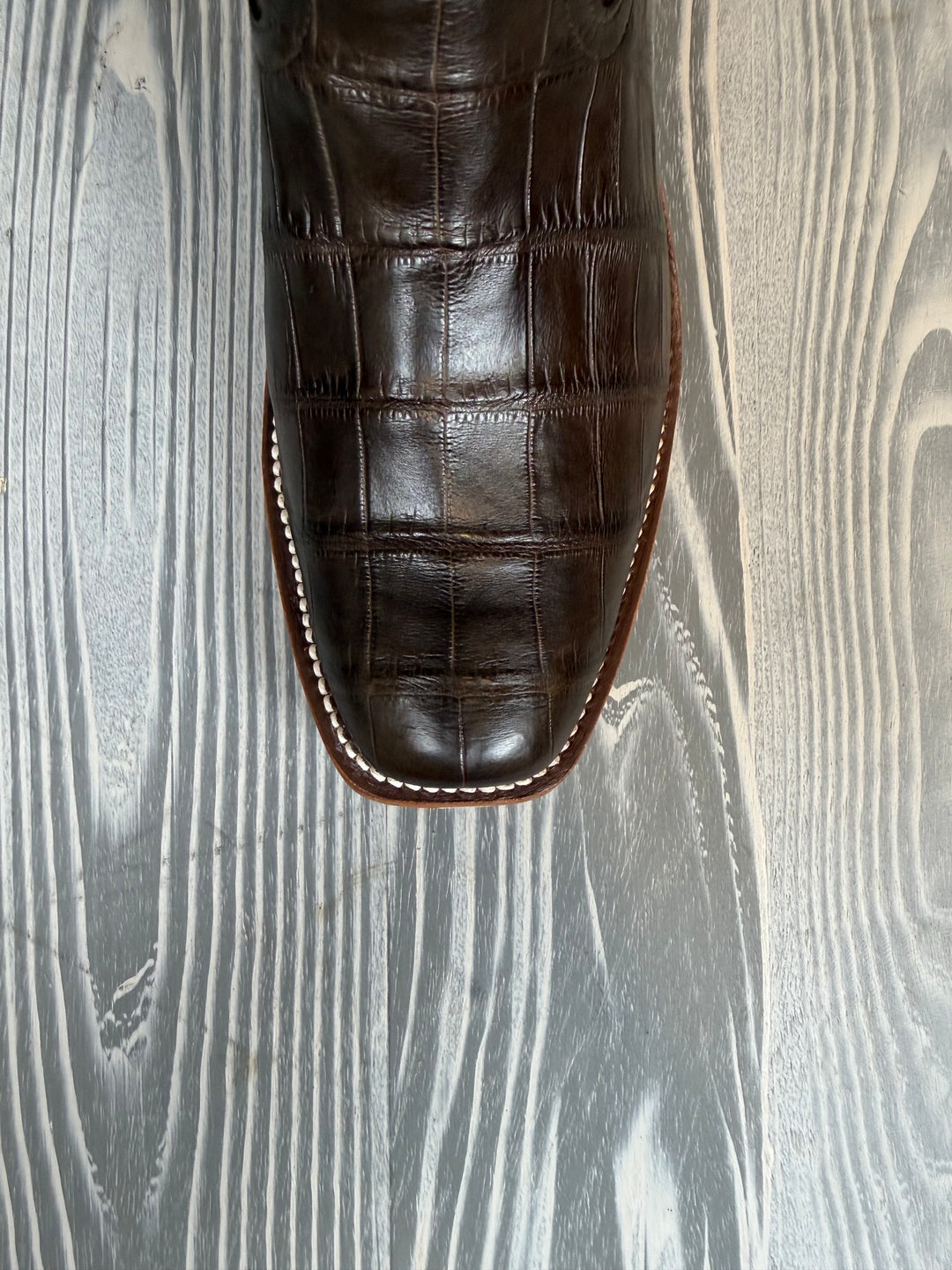 Men's Rios of Mercedes Chocolate Salt Water Crocodile with 13" Oxblood Outlaw Tops - Style 139