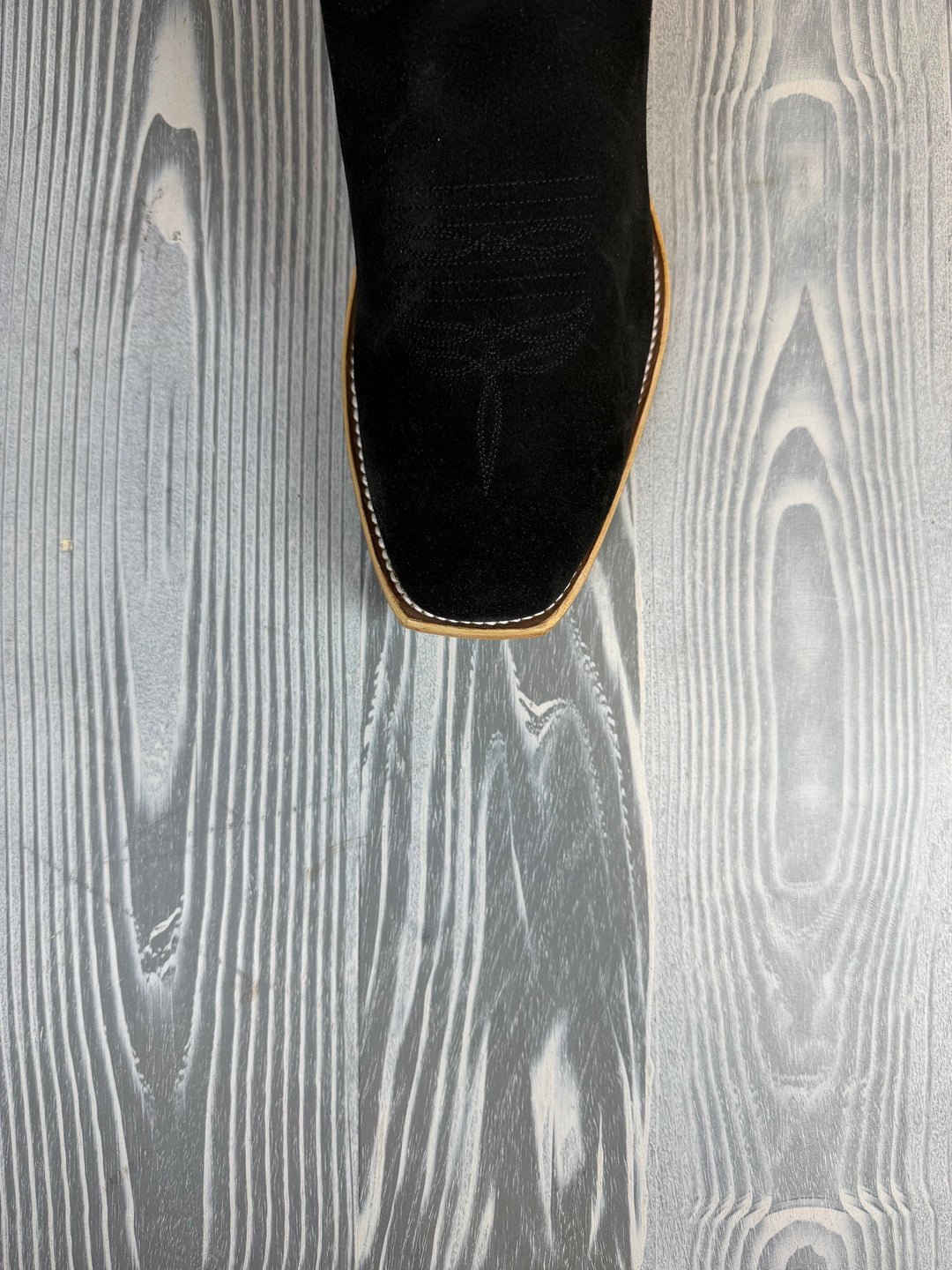 Men's Horse Power Top Hand Black Suede with 13" Blue Goat Tops - HP9502
