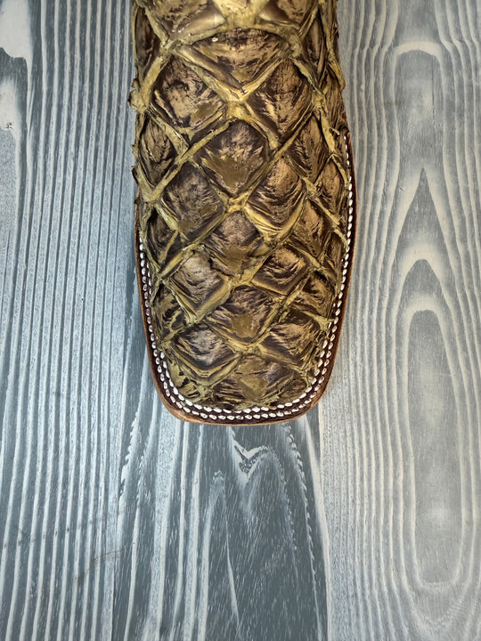 Men's Anderson Bean Saddle Rustic Big Bass with 13" Camel Chex Tops - Style 218