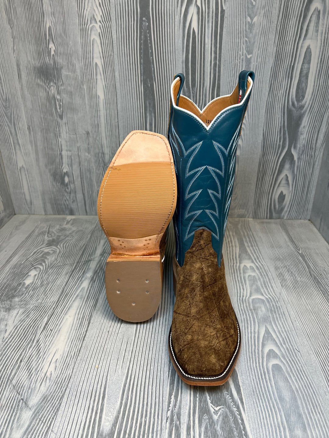Men's Rios of Mercedes Tan Hippo with 13" Garganey Kidskin Tops - Style 113