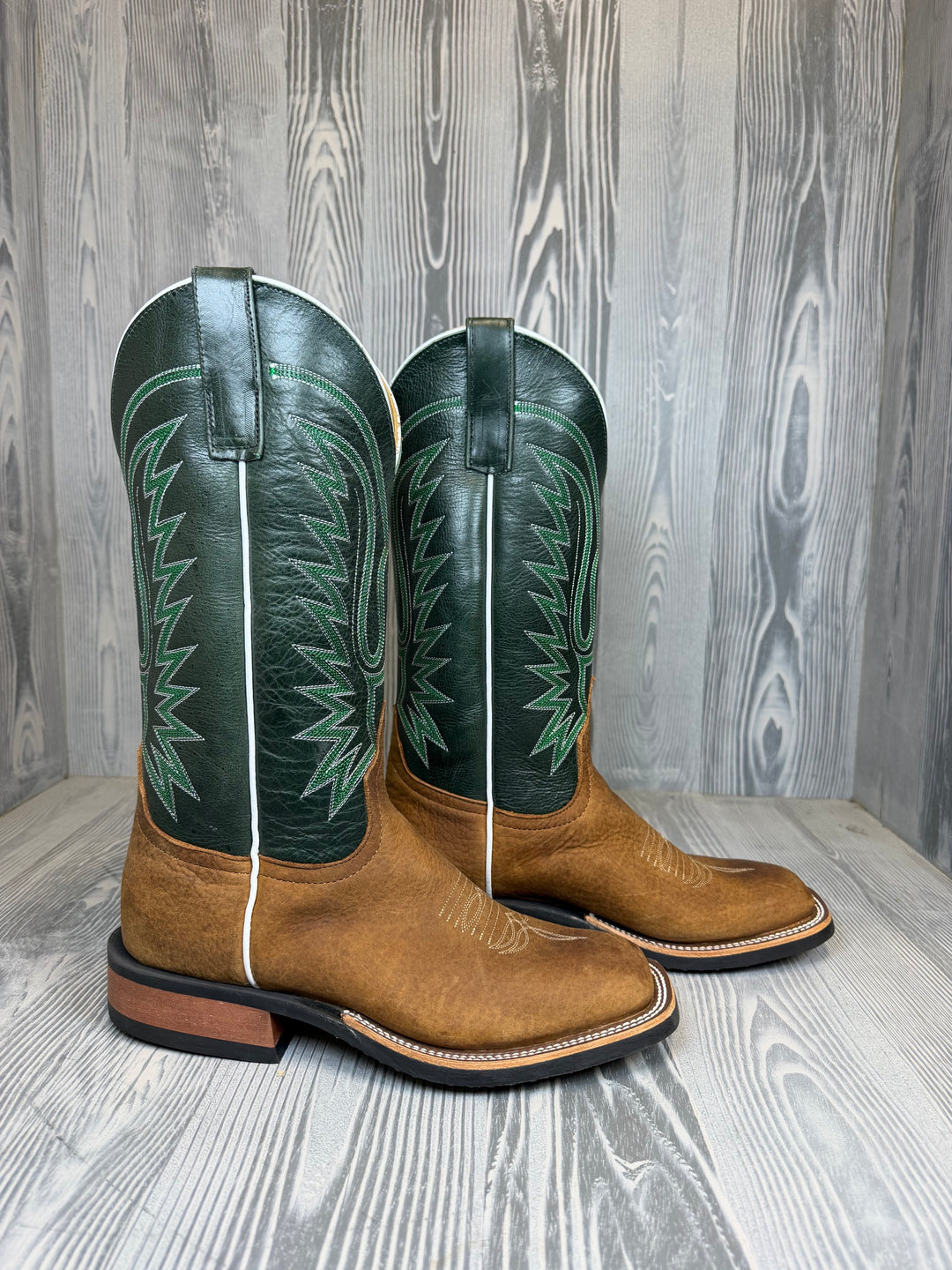 Men's Anderson Bean Geronimo Bison with 13" Hunter Green Avatar Tops - Style 219