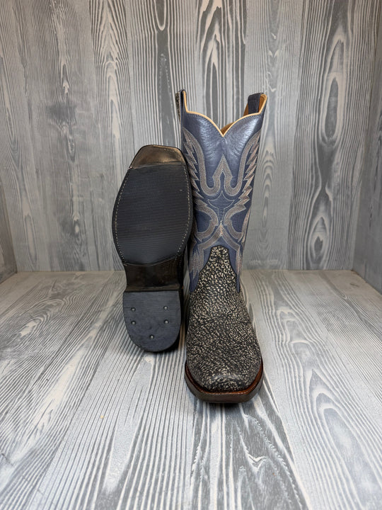 Men's Rios of Mercedes Antique Saddle Safari Giraffe with 13" Blue Slate Calf Tops - Style 91