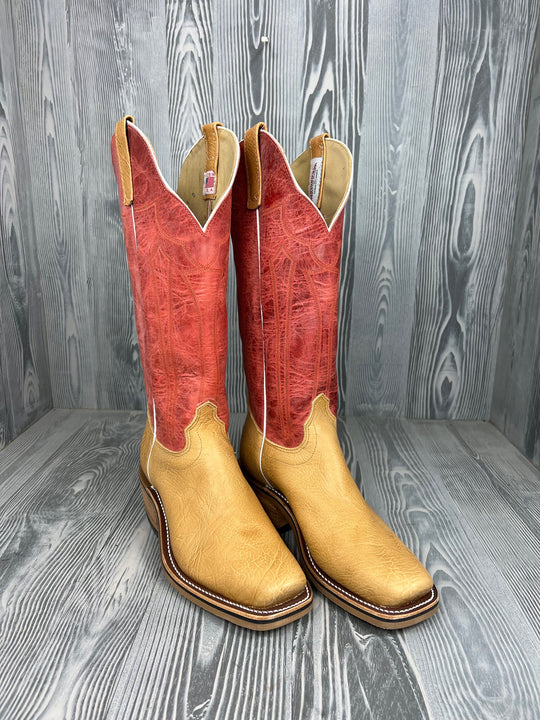 Men's Olathe Cognac Taurus Shoulder with 15" Orange Mad Dog Tops