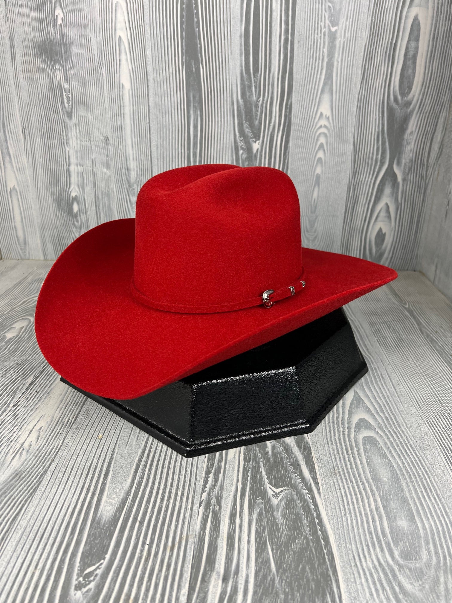 Serratelli Red Pure Wool 4 1 4 Brim Western Cowboy Hat 6 7 8