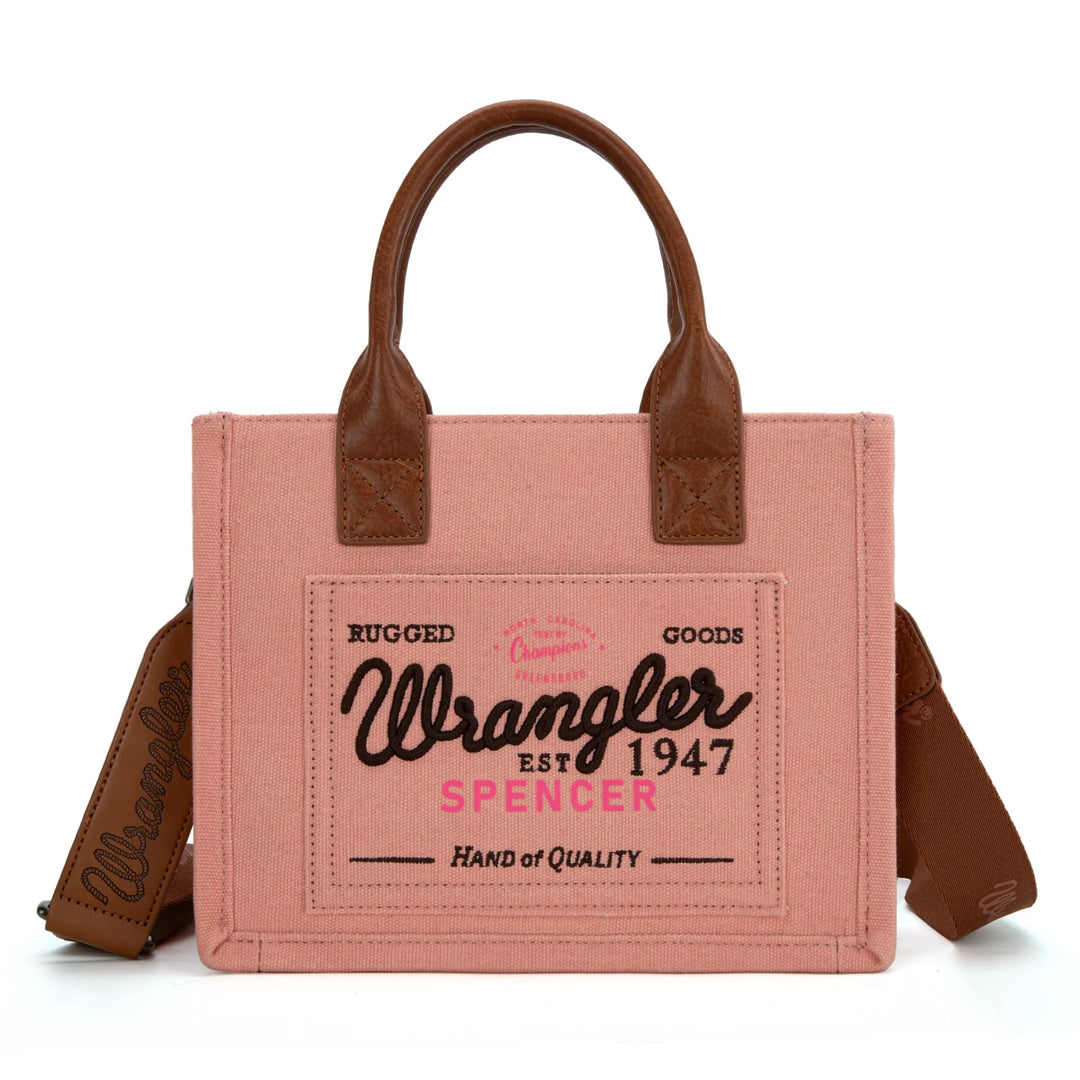 Vintage Wrangler Pink Canvas Tote Crossbody - WG136-8120SPK