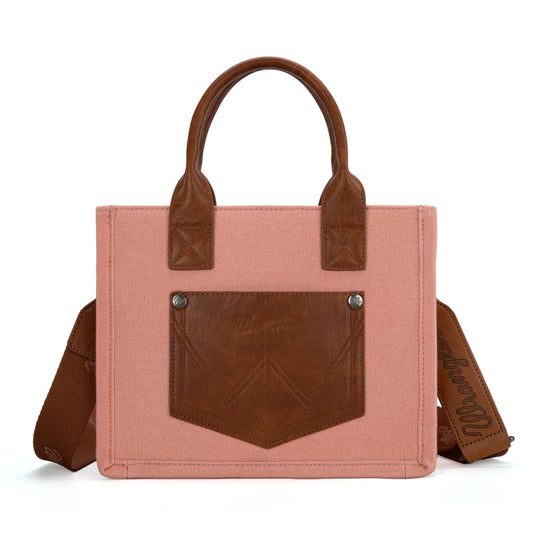Vintage Wrangler Pink Canvas Tote Crossbody - WG136-8120SPK