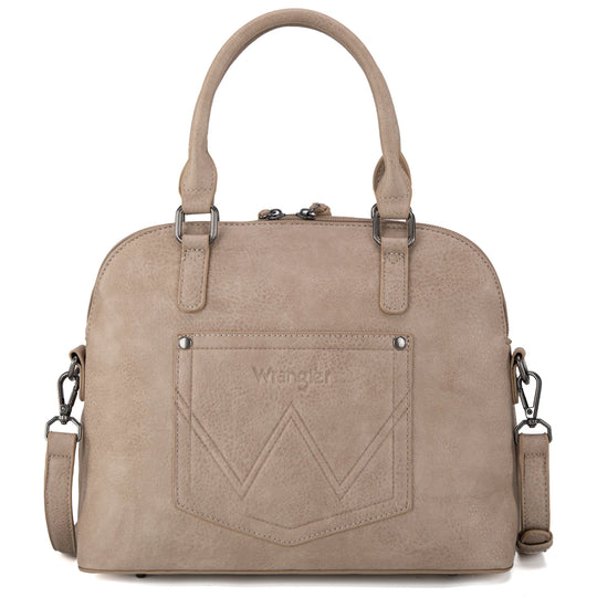 Wrangler Top Handle Classic Barrel Satchel Bag/Crossbody - WG186-9112TN