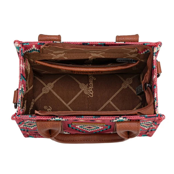 Wrangler Aztec Print Braided Detail Tote Bag - WG261-8866S