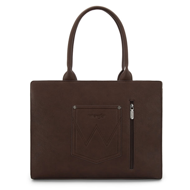 Wrangler Horseshoe Cutout Carry-All Large Tote Bag - WG292-8110CF