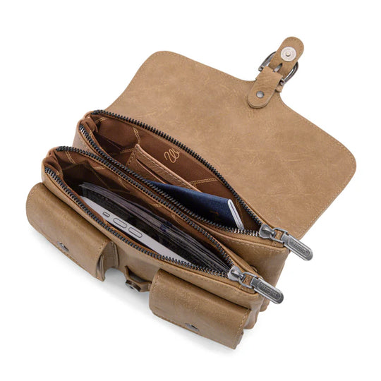 Wrangler Vintage-Inspired Khaki Crossbody Bag - WG320-209KH