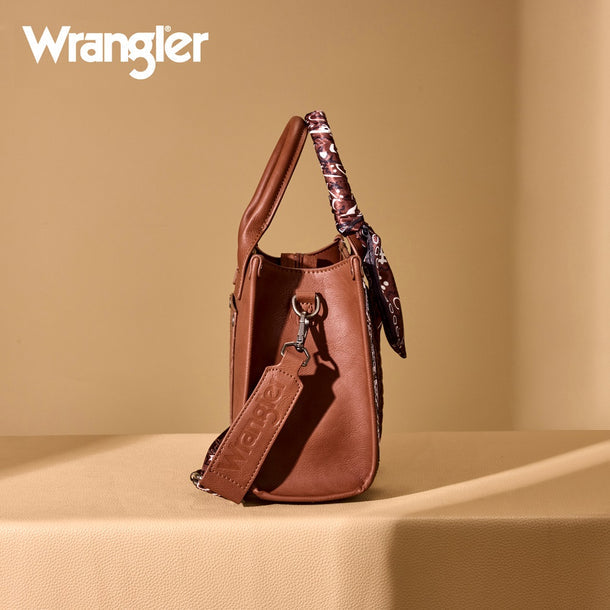 Wrangler Braided Paisley Bandana Tote Bag - WG331-8120SBR