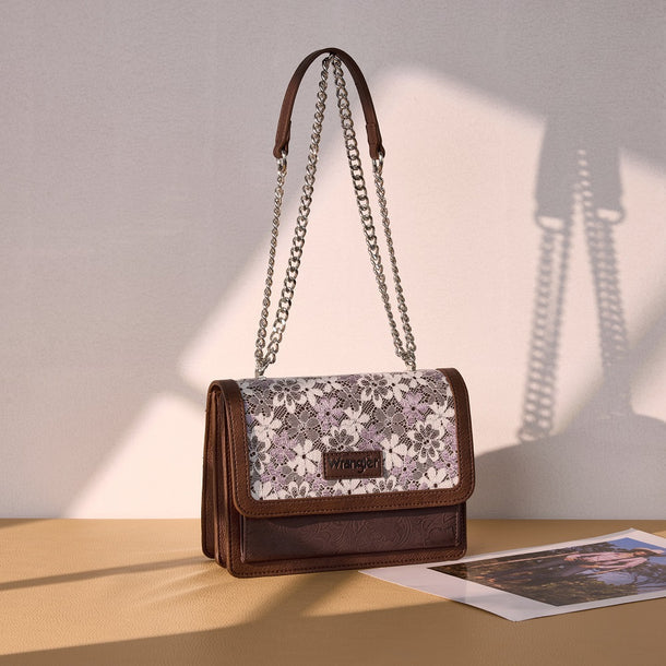 Wrangler Chic Lace Chain Shoulder Bag - WG-HB-455-2365-CF