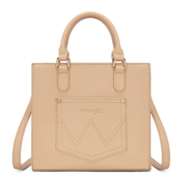 Wrangler Daisy Print Chevron Tote Crossbody Bag - WG481-8126PK