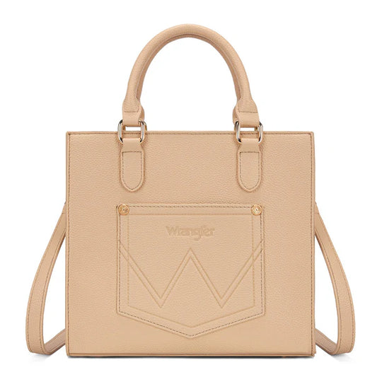 Wrangler Daisy Print Chevron Tote Crossbody Bag - WG481-8126PK