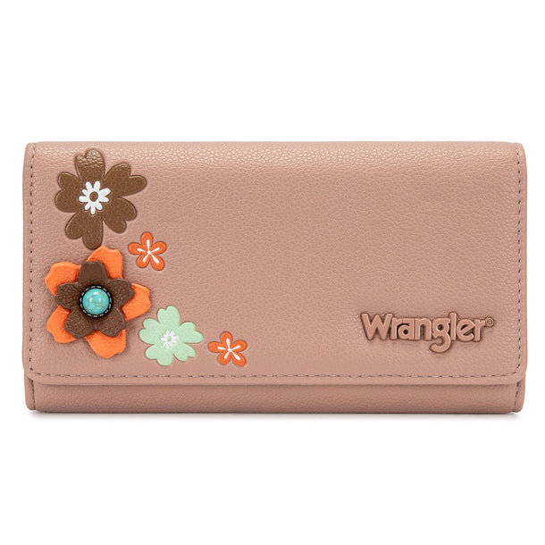 Wrangler Multi Floral Turquoise RFID Long Wallet - WG482-W134PK