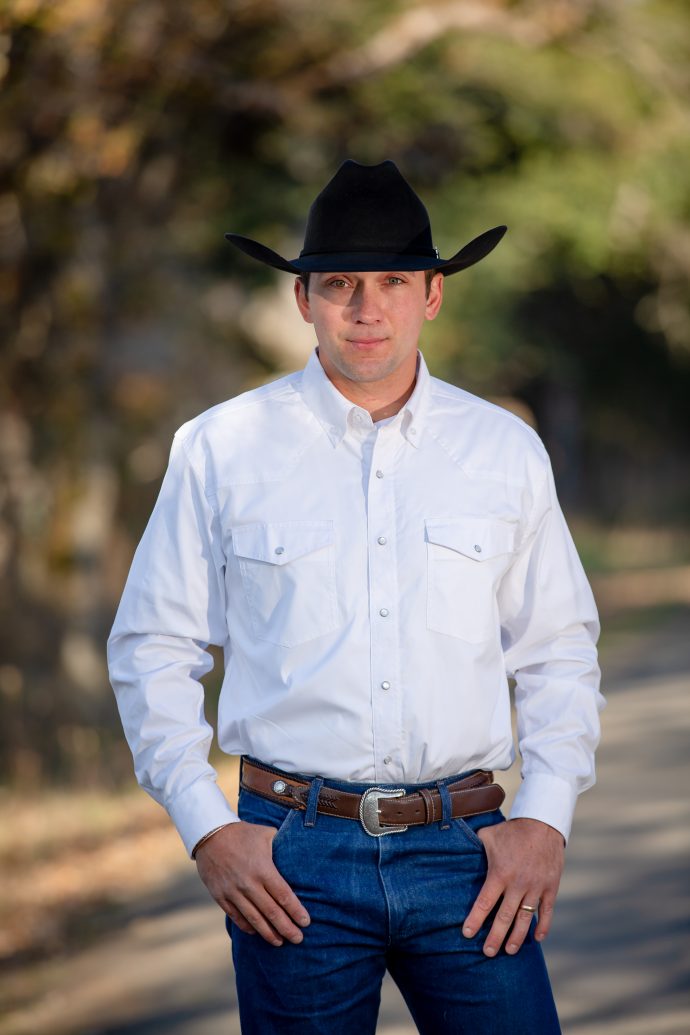 Men's Wyoming Trading Oxford Pearl Snap White Western Shirt - SW