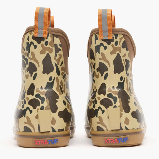 Men's XTRATUF 6" Duck Camo Ankle Deck Boot - XMABDCAM