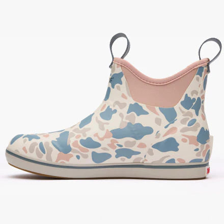Ladies XTRATUF Ivory Duck Camo Ankle Deck Boot - XWAB4DC
