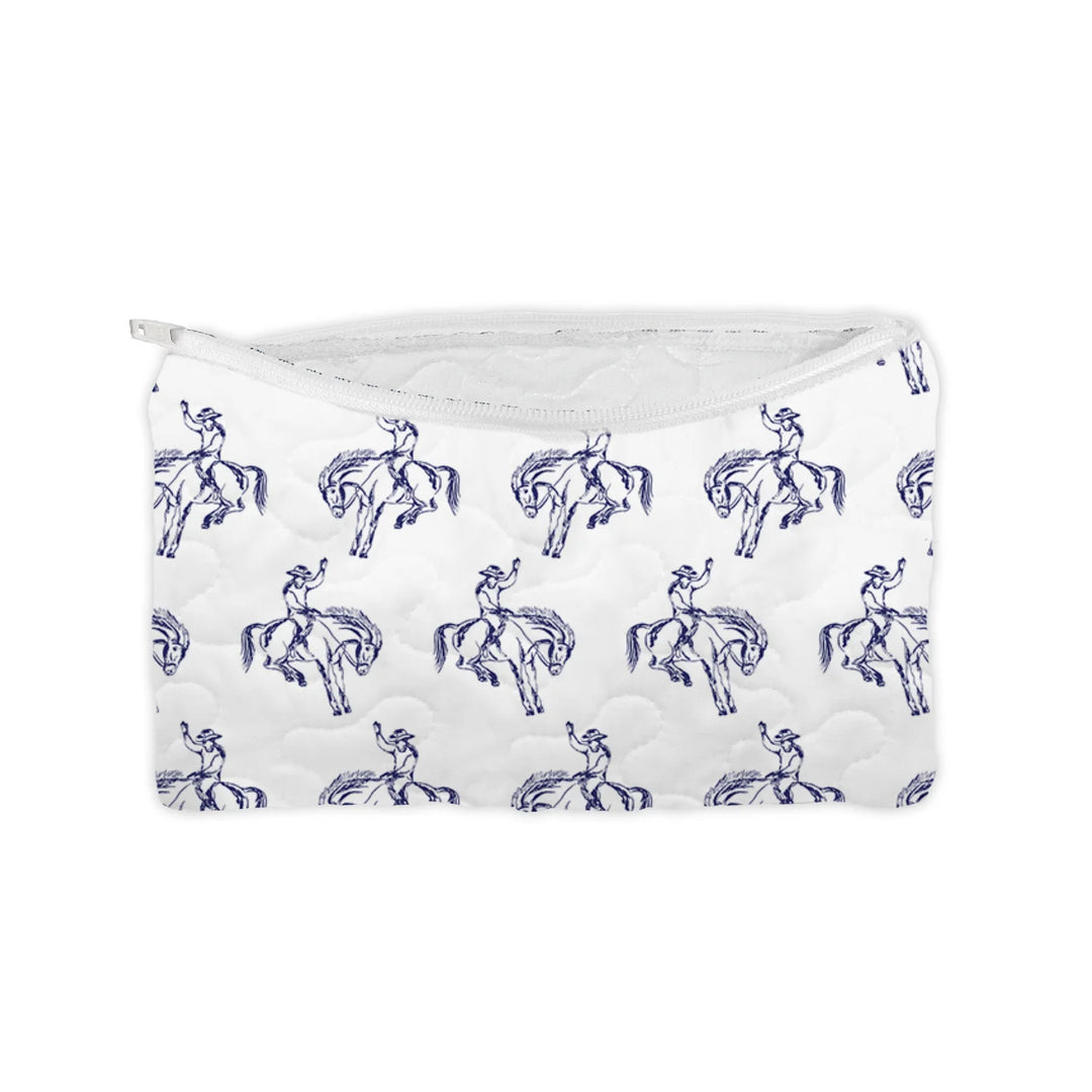 "Yeehaw" Quilted Makeup Bag