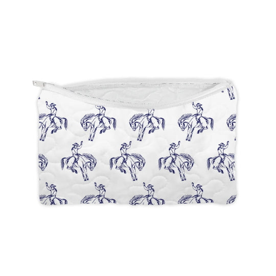"Yeehaw" Quilted Makeup Bag