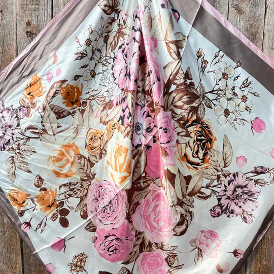 Rodeo Drive Pretty in Pink Roses Wild Rag - WR40