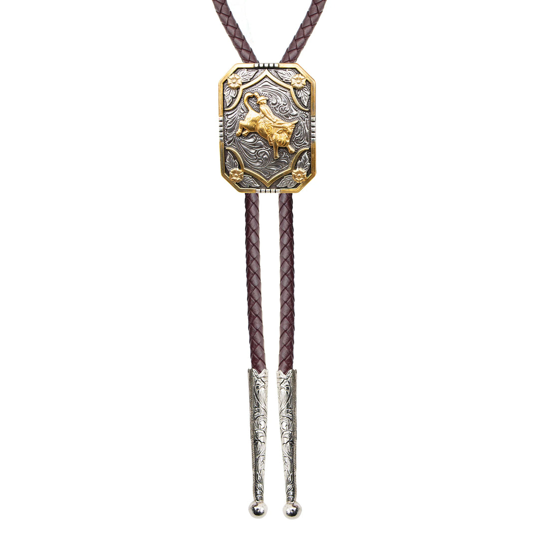 And West Iconic Bull Rider Bolo - BOLIC01