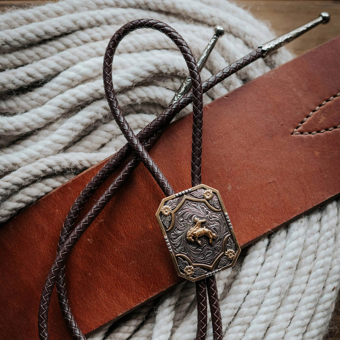 And West Iconic Bronc Rider Bolo - BOLIC02