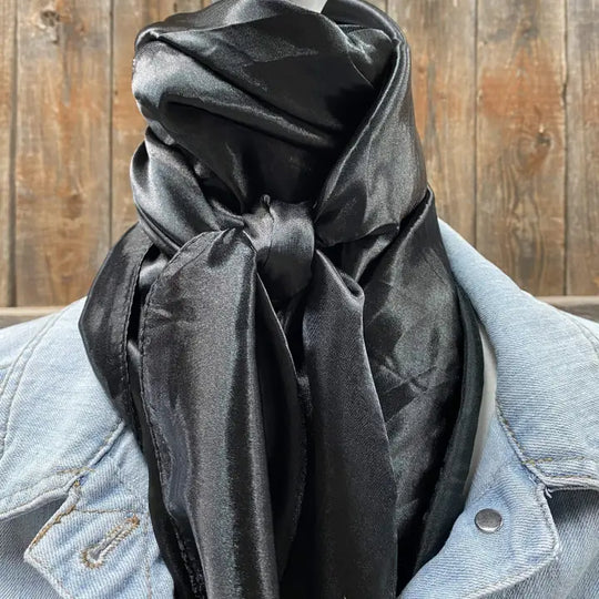 Rodeo Drive Solid Black Wild Rag - WRS4