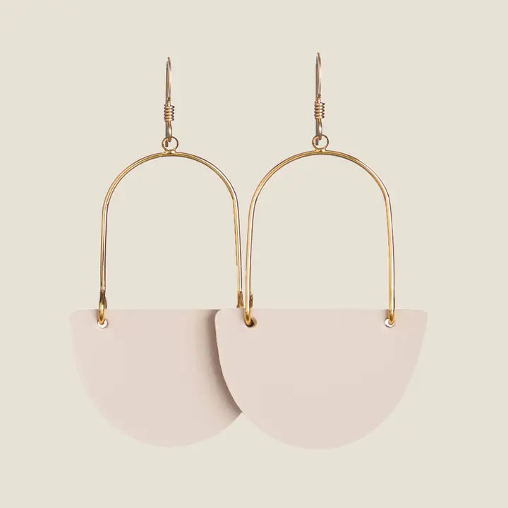 Nickel & Suede Soft Sand Islas in Gold