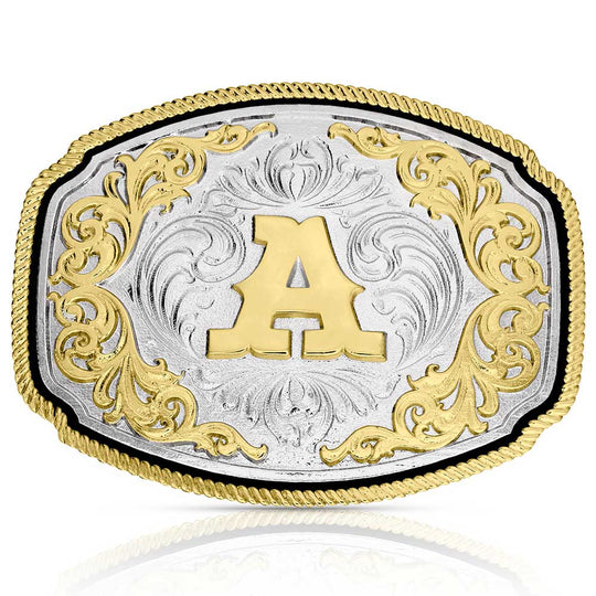 Montana Silversmiths Western Initial Buckle - A1047