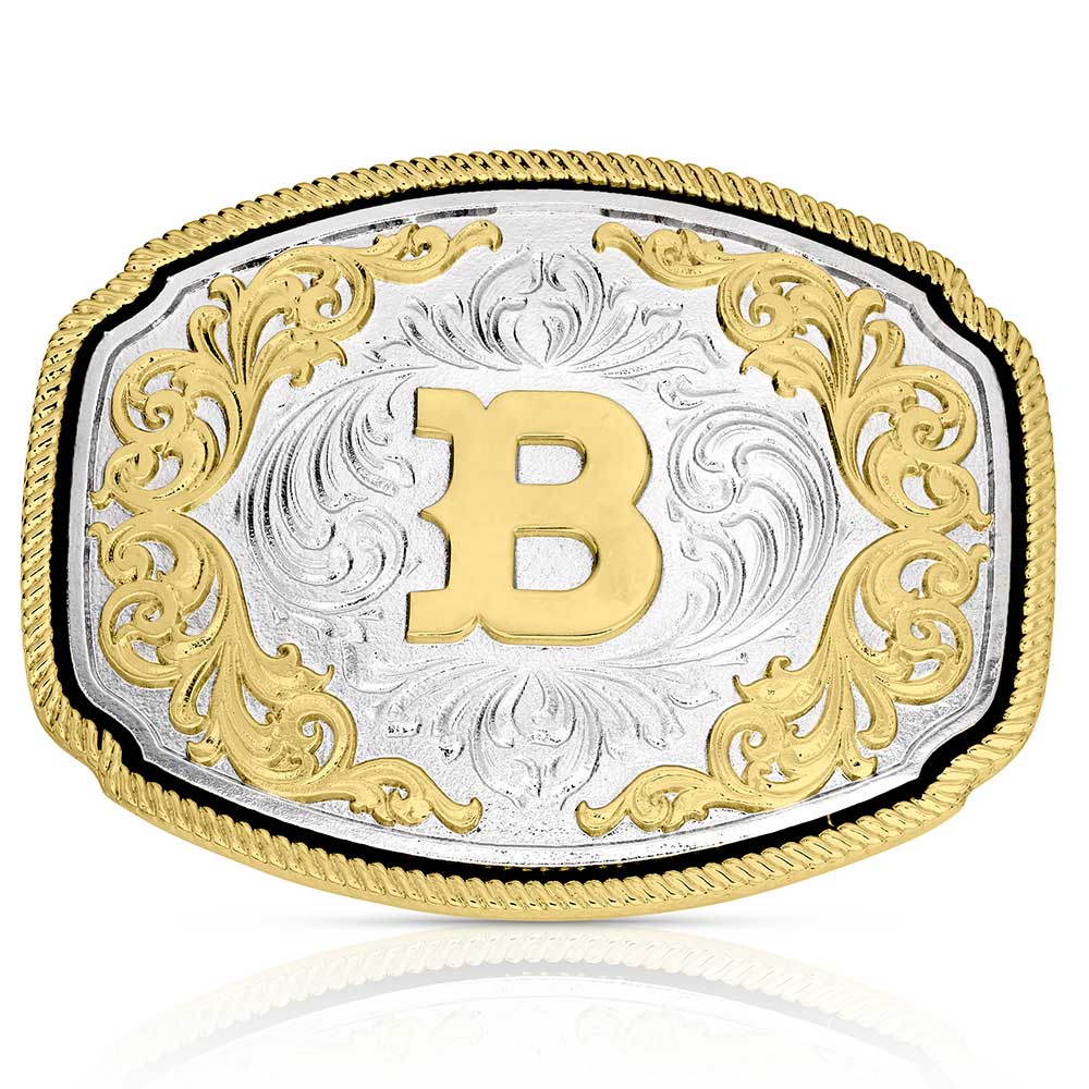 Montana Silversmiths Western Initial Buckle - A1047
