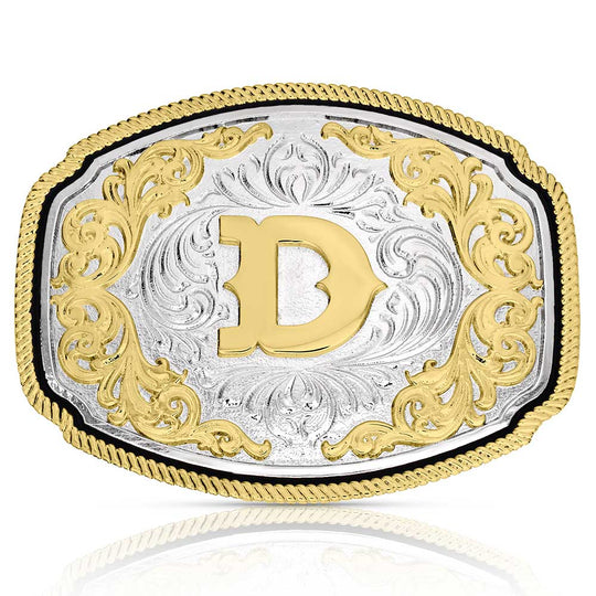 Montana Silversmiths Western Initial Buckle - A1047