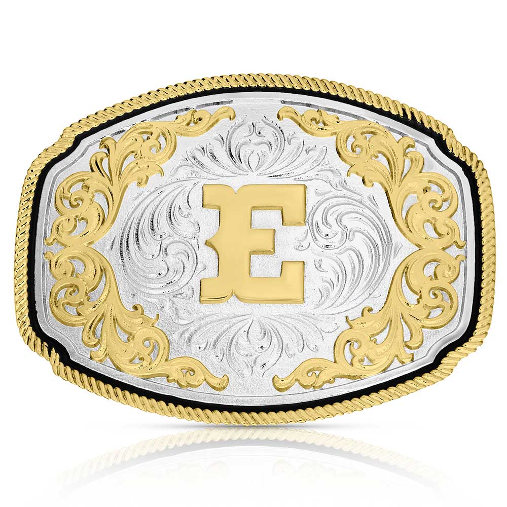 Montana Silversmiths Western Initial Buckle - A1047