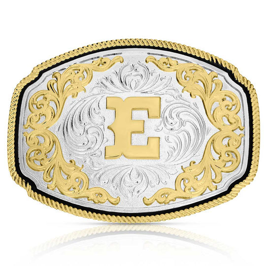 Montana Silversmiths Western Initial Buckle - A1047