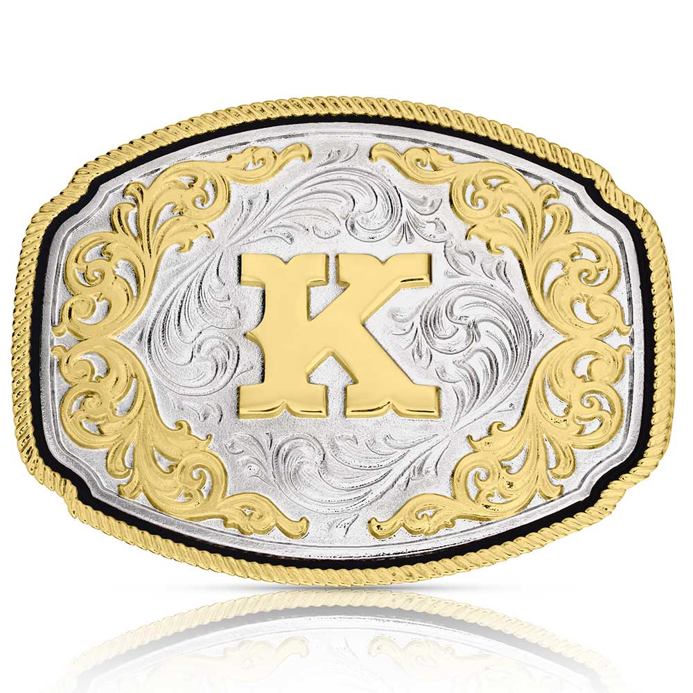 Montana Silversmiths Western Initial Buckle - A1047