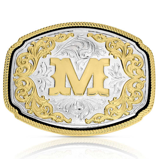 Montana Silversmiths Western Initial Buckle - A1047