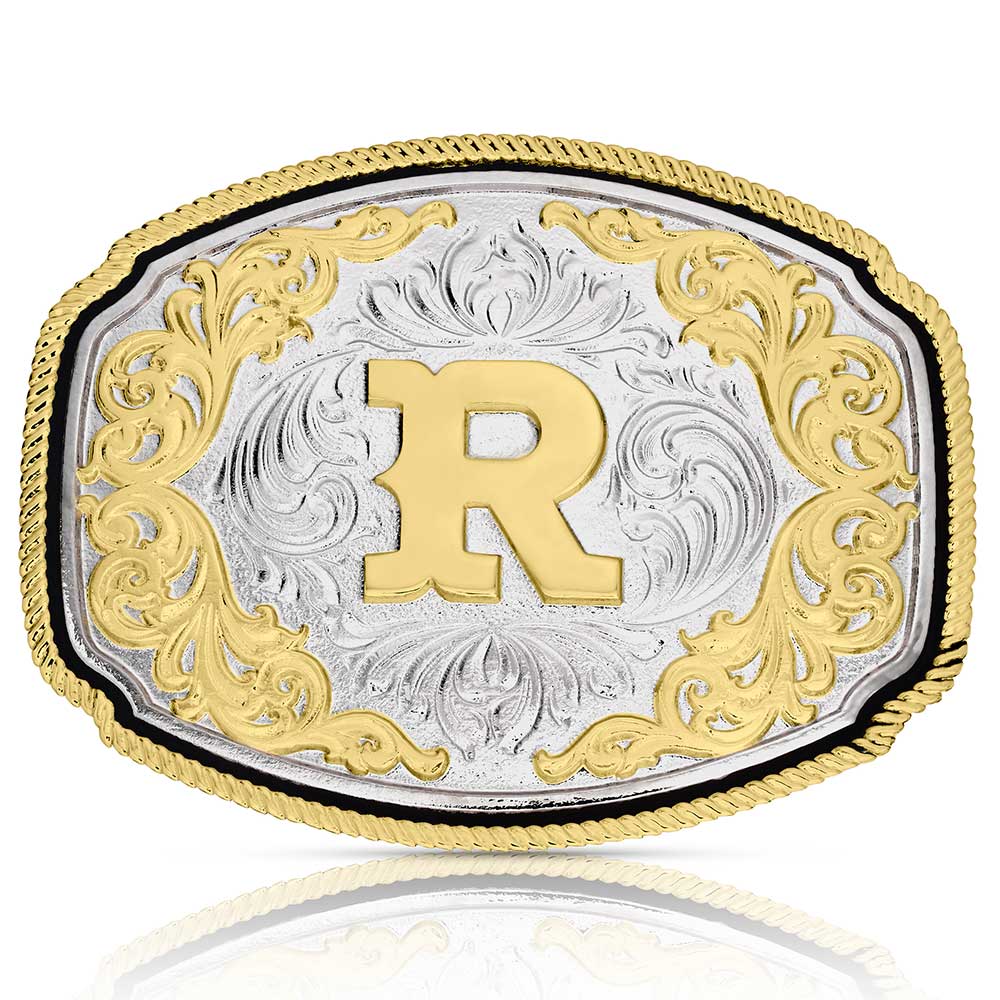 Montana Silversmiths Western Initial Buckle - A1047