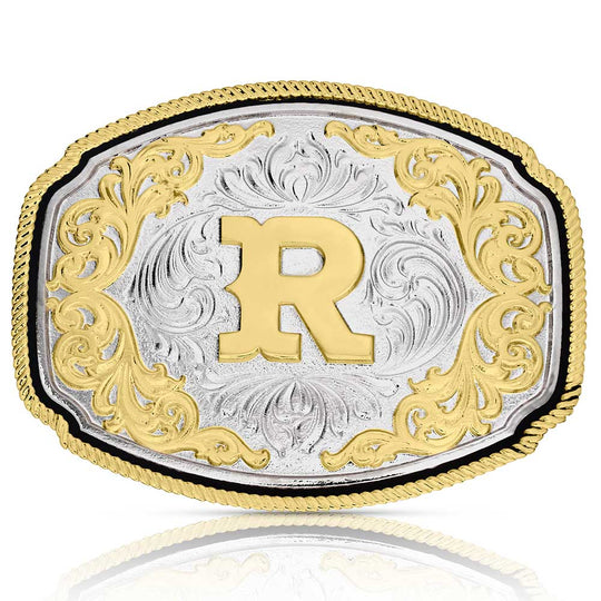 Montana Silversmiths Western Initial Buckle - A1047