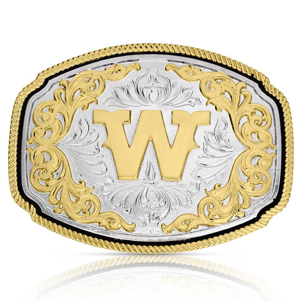 Montana Silversmiths Western Initial Buckle - A1047