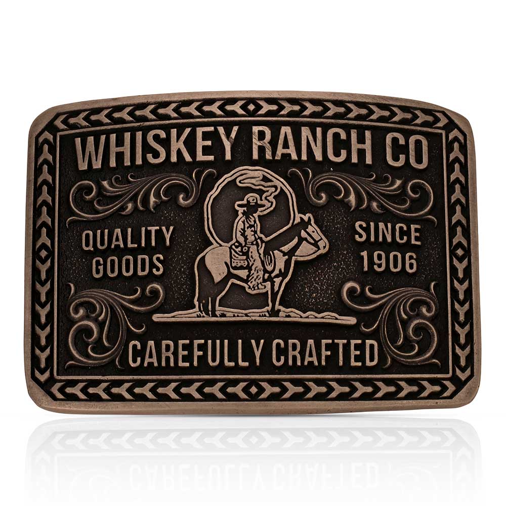 Montana Silversmiths Heritage Rider Whiskey Ranch Buckle - A1067WR