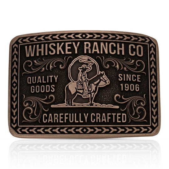 Montana Silversmiths Heritage Rider Whiskey Ranch Buckle - A1067WR