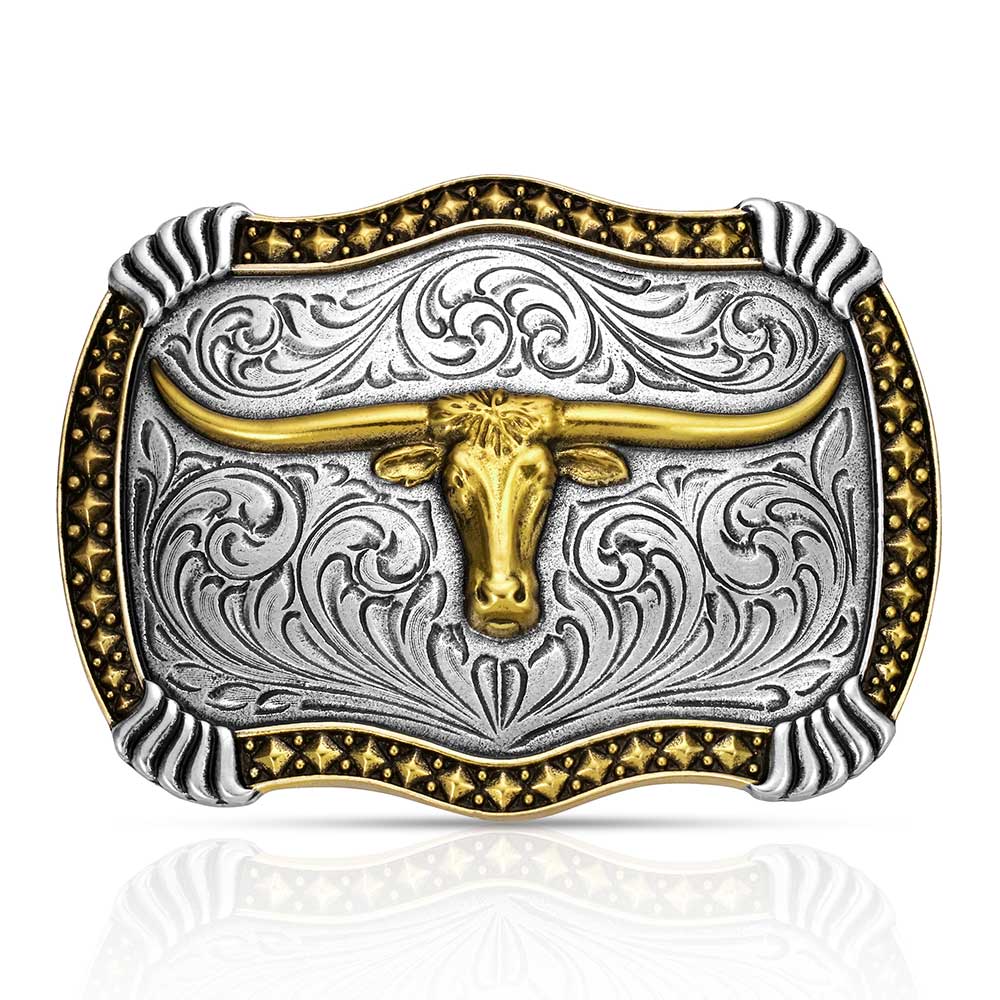 Montana Silversmiths Longhorn Legacy Buckle - A1072P