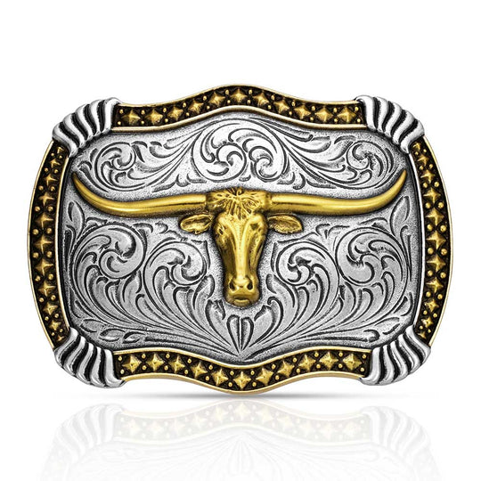 Montana Silversmiths Longhorn Legacy Buckle - A1072P