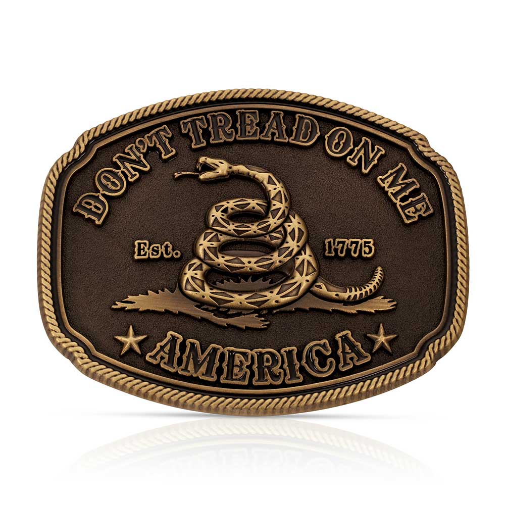Montana Silversmiths American Gadsden Don't Tread on Me Heritage Attitude Buckle - A515C
