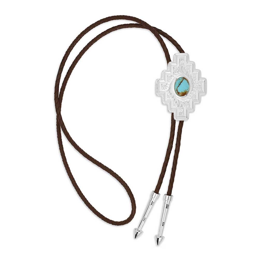 Montana Silversmiths Santa Fe Turquoise Bolo Tie - BT5988