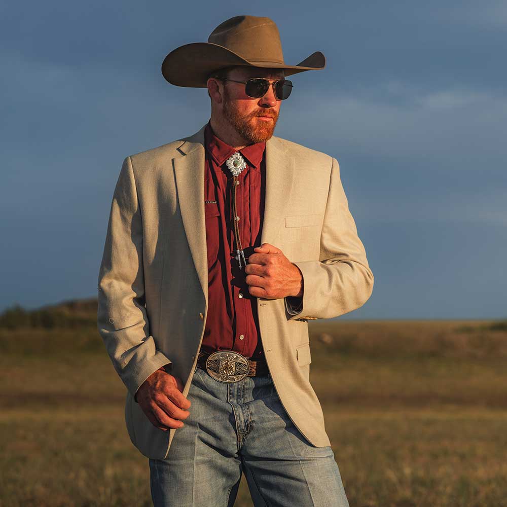 Montana Silversmiths Santa Fe Turquoise Bolo Tie - BT5988